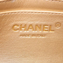CHANEL Matelasse Chain Shoulder Bag Lamb Skin White Gold CC Auth 189358SAM-24