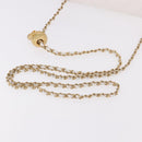 CHANEL Matelasse Chain Shoulder Bag Lamb Skin White Gold CC Auth 189358SAM-8