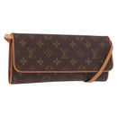 LOUIS VUITTON Monogram Pochette Twin GM Shoulder Bag M51852 LV Auth 189359V-1