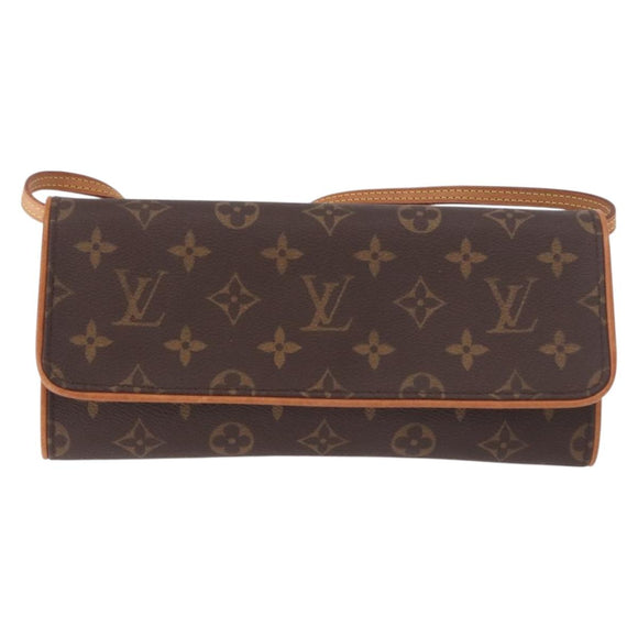 LOUIS VUITTON Monogram Pochette Twin GM Shoulder Bag M51852 LV Auth 189359V