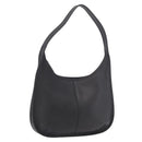 Coach Shoulder Bag Leather Black Gold Auth 189362A-1