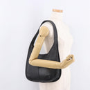 Coach Shoulder Bag Leather Black Gold Auth 189362A-20
