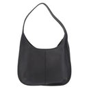 Coach Shoulder Bag Leather Black Gold Auth 189362A-3