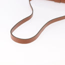Christian Dior Shoulder Bag Leather Brown Gold Auth 189363-7