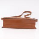 Christian Dior Shoulder Bag Leather Brown Gold Auth 189363-9