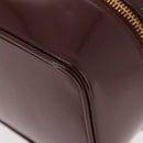 GUCCI Vanity Hand Bag Patent leather Bordeaux Gold 032 1956 0151 Auth 189367-15