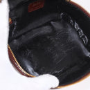 GUCCI Vanity Hand Bag Patent leather Bordeaux Gold 032 1956 0151 Auth 189367-11