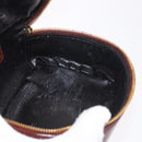 GUCCI Vanity Hand Bag Patent leather Bordeaux Gold 032 1956 0151 Auth 189367-19