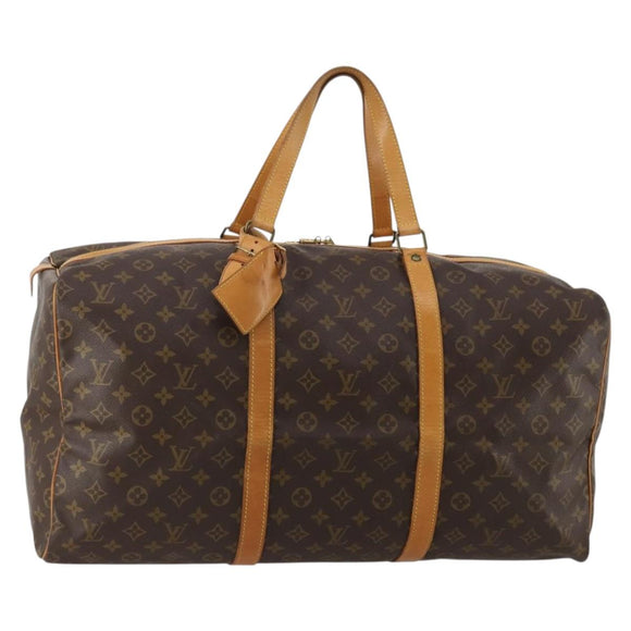 LOUIS VUITTON Monogram Sac Souple 55 Boston Bag M41622 LV Auth 189373