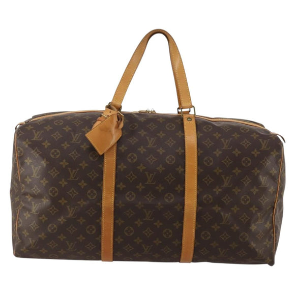 LOUIS VUITTON Monogram Sac Souple 55 Boston Bag M41622 LV Auth 189373