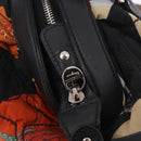 Salvatore Ferragamo Hand Bag Canvas Black Silver Auth 189378A-14
