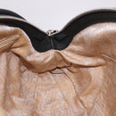 Salvatore Ferragamo Hand Bag Canvas Black Silver Auth 189378A-18