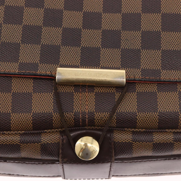 LOUIS VUITTON Damier Ebene Bastille Shoulder Bag N45258 LV Auth 189380