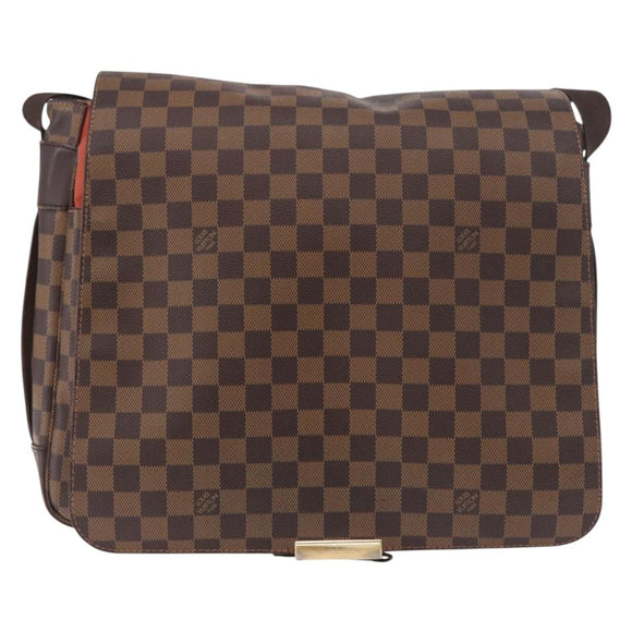 LOUIS VUITTON Damier Ebene Bastille Shoulder Bag N45258 LV Auth 189380