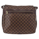 LOUIS VUITTON Damier Ebene Bastille Shoulder Bag N45258 LV Auth 189380-2