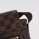 LOUIS VUITTON Damier Ebene Bastille Shoulder Bag N45258 LV Auth 189380-4