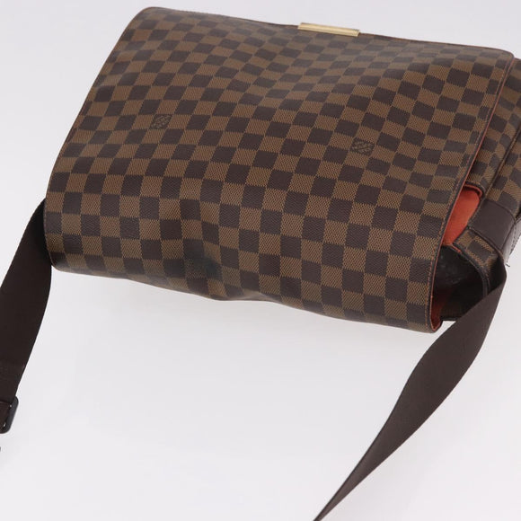 LOUIS VUITTON Damier Ebene Bastille Shoulder Bag N45258 LV Auth 189380