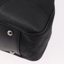 GUCCI GG Canvas Web Sherry Line Tote Bag Black Silver Red 293592 Auth 189381V-13