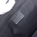 GUCCI GG Canvas Web Sherry Line Tote Bag Black Silver Red 293592 Auth 189381V-14