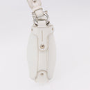 Salvatore Ferragamo Hand Bag Leather White Silver Auth 189382A-3