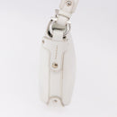 Salvatore Ferragamo Hand Bag Leather White Silver Auth 189382A-4