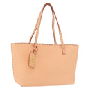 FENDI Celeria Hand Bag Leather Orange Auth 189383V-1