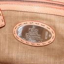FENDI Celeria Hand Bag Leather Orange Auth 189383V-15