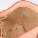 FENDI Celeria Hand Bag Leather Orange Auth 189383V-18