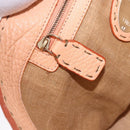 FENDI Celeria Hand Bag Leather Orange Auth 189383V-19