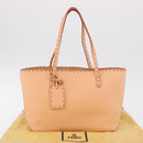 FENDI Celeria Hand Bag Leather Orange Auth 189383V-23