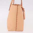 FENDI Celeria Hand Bag Leather Orange Auth 189383V-5