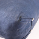 TIFFANY&Co. Reversible Hand Bag Suede Leather Blue Auth 189384-15