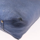 TIFFANY&Co. Reversible Hand Bag Suede Leather Blue Auth 189384-16