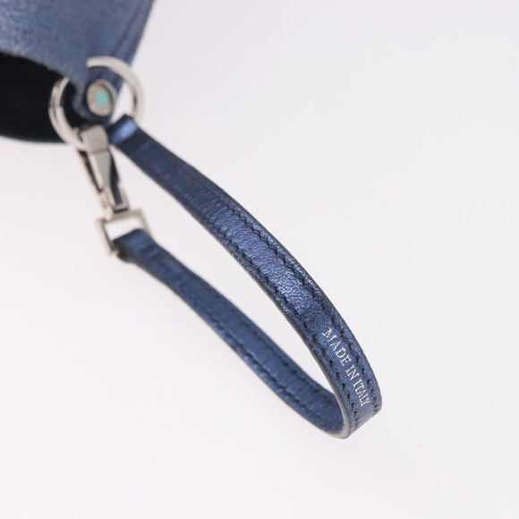 TIFFANY&Co. Omkeerbare Handtas Suède Leer Blauw Origineel 189384