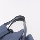TIFFANY&Co. Reversible Hand Bag Suede Leather Blue Auth 189384-8