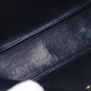 Christian Dior Trotter Canvas Shoulder Bag Navy Gold Auth 189386A-12