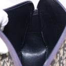 Christian Dior Trotter Canvas Shoulder Bag Navy Gold Auth 189386A-19