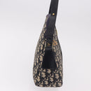 Christian Dior Trotter Canvas Shoulder Bag Navy Gold Auth 189386A-4