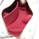 LOUIS VUITTON Monogram Multicolor Trousse Wapity Pouch White M58033 Auth 189388-10