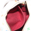 LOUIS VUITTON Monogram Multicolor Trousse Wapity Pouch White M58033 Auth 189388-11