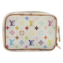 LOUIS VUITTON Monogram Multicolor Trousse Wapity Pouch White M58033 Auth 189388-2