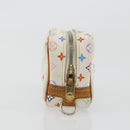 LOUIS VUITTON Monogram Multicolor Trousse Wapity Pouch White M58033 Auth 189388-4