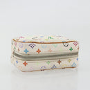 LOUIS VUITTON Monogram Multicolor Trousse Wapity Pouch White M58033 Auth 189388-5