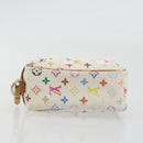 LOUIS VUITTON Monogram Multicolor Trousse Wapity Pouch White M58033 Auth 189388-6