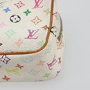 LOUIS VUITTON Monogram Multicolor Trousse Wapity Pouch White M58033 Auth 189388-7