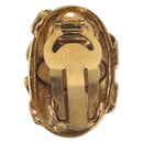 CHANEL COCO Mark Earring Metal Gold Tone CC Auth 189389-4