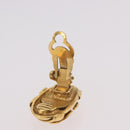 CHANEL COCO Mark Earring Metal Gold Tone CC Auth 189389-6
