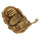 CHANEL COCO Mark Earring Metal Gold Tone CC Auth 189389-9
