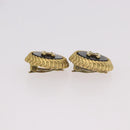 CHANEL Earring Metal Gold Tone CC Auth 189398V-12
