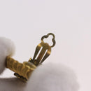 CHANEL Earring Metal Gold Tone CC Auth 189398V-6